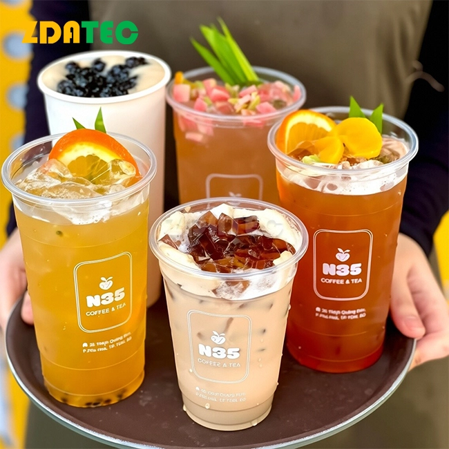 Biodegradable PLA cold beverage Juice cups